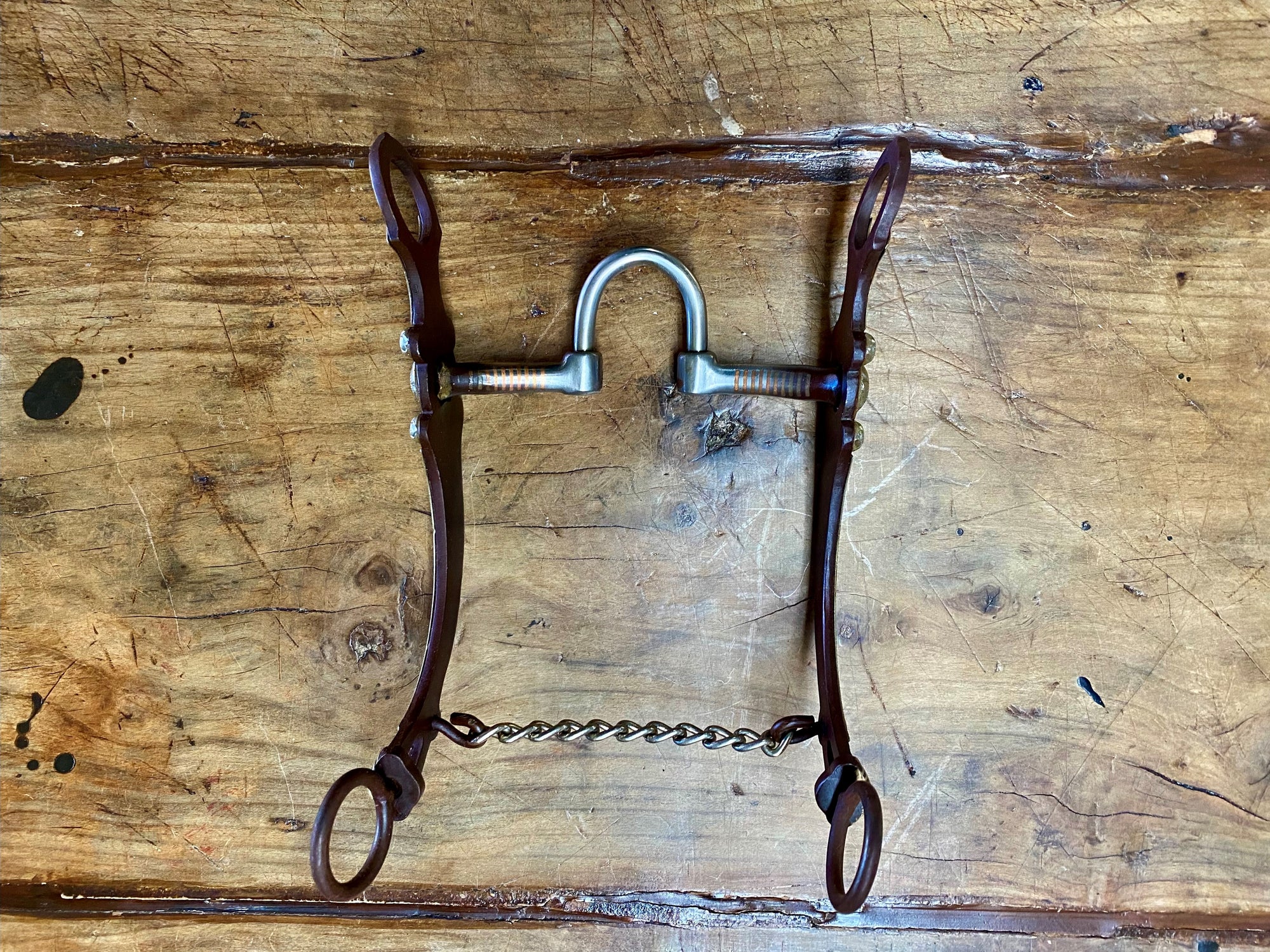 Morso Formay BS Racing Snaffle 175745 - Ferro Western Con Boccola In Rame (Anelli 2-3/4\")