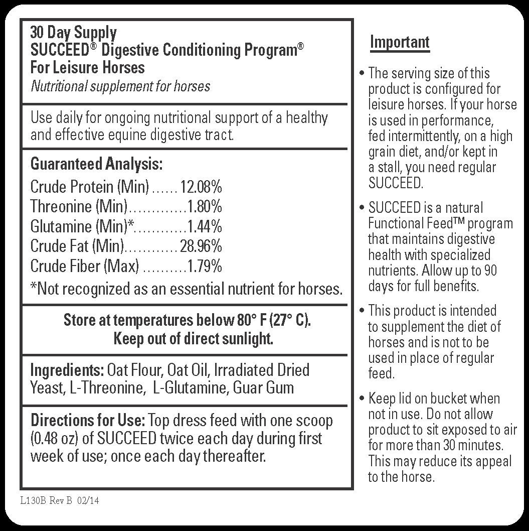 MONTY ROBERTS SUCCEED FOR LEISURE HORSES 30 DAY SUPPLY